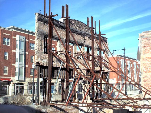 Looking West at Halsted St. from Maxwell